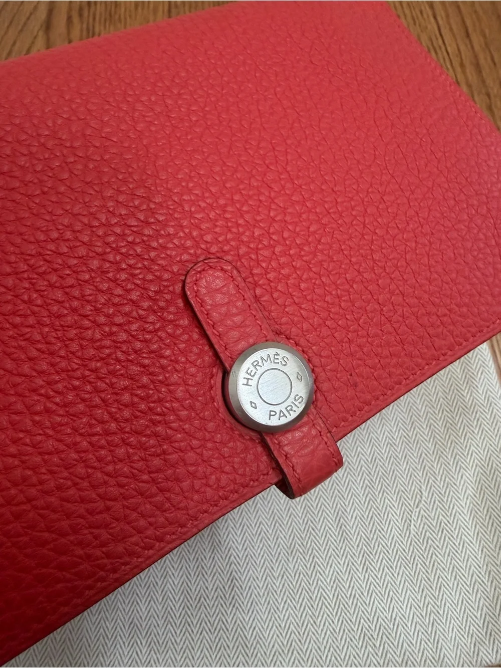 Hermes Red Dogon Duo Wallet - Picture 9 of 9